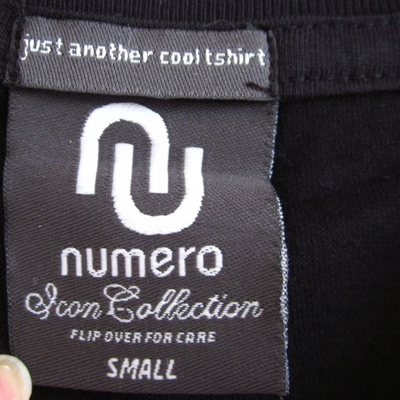 Numero - Black T-shirt With Shiny Logo - Picture 7 of 8
